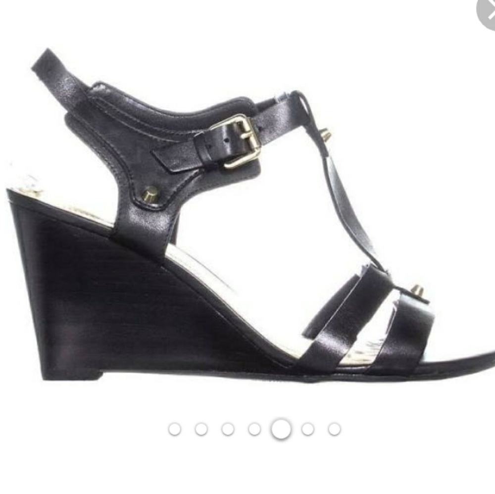 Marc Fisher Brown Cassy Wedge Sandal - Picture 5 of 8